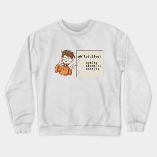 Lifestyle of a programmer Crewneck Sweatshirt